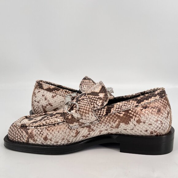 Burberry Men\'s Python-Print Leather Barbed Wire Loafers EUR 41 US 8 New In Box main image 10